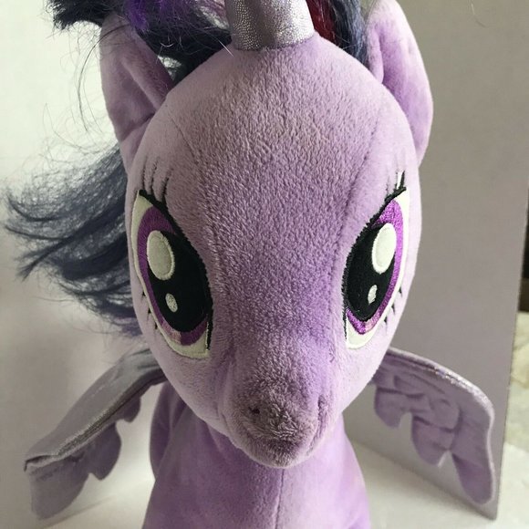 Build Bear Workshop TWILIGHT SPARKLE Purple Unicorn Pegasus My Little Pony Plush - Picture 2 of 12